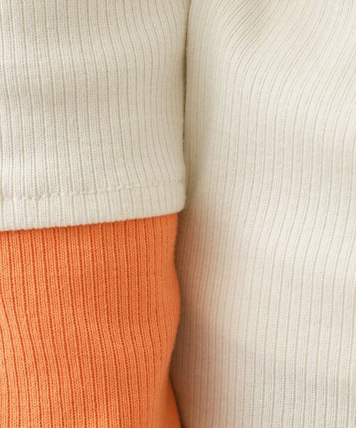 THE SHOP TK （ザ ショップ ティーケー ）の「バイカラーテレコプルオーバー（Tシャツ/カットソー・レディース・ブラック系4/アイボリー系4/グレー系4・12/13）」の7枚目の写真