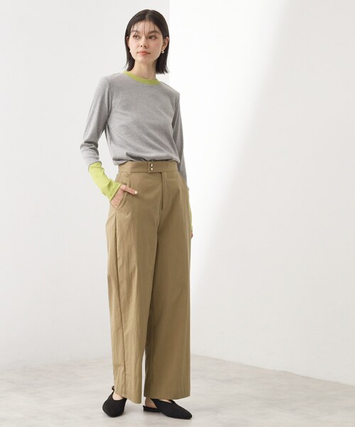 THE SHOP TK （ザ ショップ ティーケー ）の「バイカラーテレコプルオーバー（Tシャツ/カットソー・レディース・ブラック系4/アイボリー系4/グレー系4・12/13）」の5枚目の写真