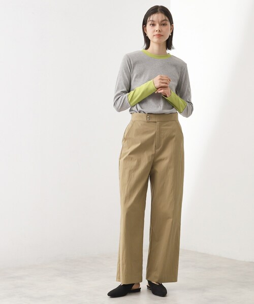 THE SHOP TK （ザ ショップ ティーケー ）の「バイカラーテレコプルオーバー（Tシャツ/カットソー・レディース・ブラック系4/アイボリー系4/グレー系4・12/13）」の4枚目の写真