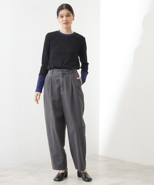 THE SHOP TK （ザ ショップ ティーケー ）の「バイカラーテレコプルオーバー（Tシャツ/カットソー・レディース・ブラック系4/アイボリー系4/グレー系4・12/13）」の20枚目の写真