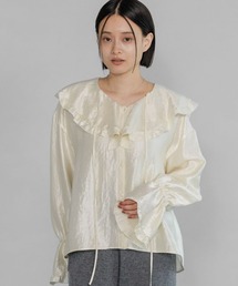 A part by | ビックカラーラッフルブラウス(シャツ/ブラウス)