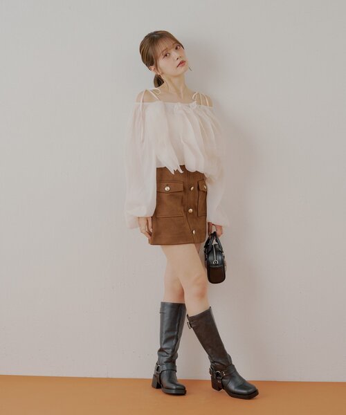 Shicaco様ブラウン38 2976 イエローステッチ チェルシー ブーツ