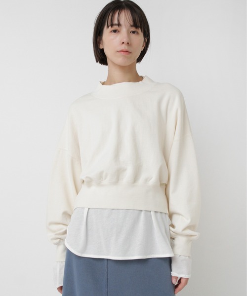 RNA-N（アールエヌエーエヌ）の「M2567 ピグメントダイスウェット（スウェット・レディース・スミクロ/キナリ/グレイッシュベージュ・FREE）」の9枚目の写真