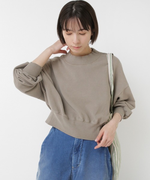 RNA-N（アールエヌエーエヌ）の「M2567 ピグメントダイスウェット（スウェット・レディース・スミクロ/キナリ/グレイッシュベージュ・FREE）」の13枚目の写真