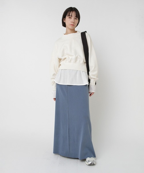 RNA-N（アールエヌエーエヌ）の「M2567 ピグメントダイスウェット（スウェット・レディース・スミクロ/キナリ/グレイッシュベージュ・FREE）」の20枚目の写真