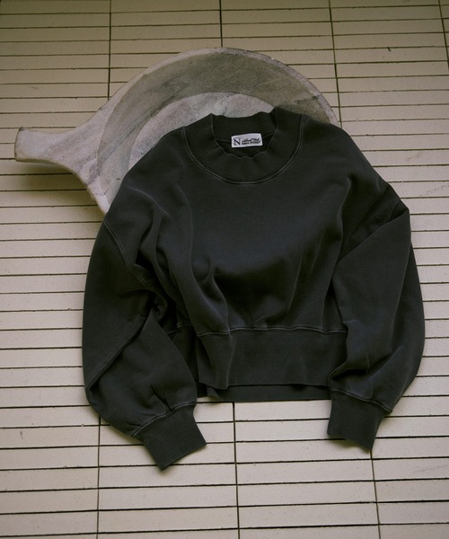 RNA-N（アールエヌエーエヌ）の「M2567 ピグメントダイスウェット（スウェット・レディース・スミクロ/キナリ/グレイッシュベージュ・FREE）」の8枚目の写真