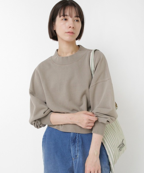 RNA-N（アールエヌエーエヌ）の「M2567 ピグメントダイスウェット（スウェット・レディース・スミクロ/キナリ/グレイッシュベージュ・FREE）」の7枚目の写真