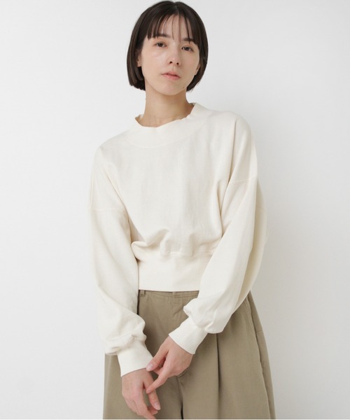 RNA-N（アールエヌエーエヌ）の「M2567 ピグメントダイスウェット（スウェット・レディース・スミクロ/キナリ/グレイッシュベージュ・FREE）」の5枚目の写真