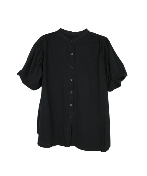 MARAI(マーライ)の「パフスリーブブラウス風カットソー(Tシャツ/カットソー・レディース・ミント/ホワイト/ブラック/チャコールグレー/グレー・LL~3L/4L~5L/M~L)」の13枚目の写真