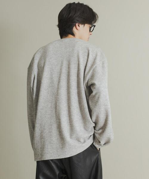 SENSE OF PLACE by URBAN RESEARCH(センスオブプレイスバイアーバンリサーチ)の「ウールタッチジャージカーディガン(カーディガン/ボレロ・メンズ・ブラック/グレー/ミント・MEDIUM/LARGE)」の14枚目の写真