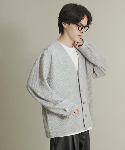 SENSE OF PLACE by URBAN RESEARCH(センスオブプレイスバイアーバンリサーチ)の「ウールタッチジャージカーディガン(カーディガン/ボレロ・メンズ・ブラック/グレー/ミント・MEDIUM/LARGE)」の15枚目の写真