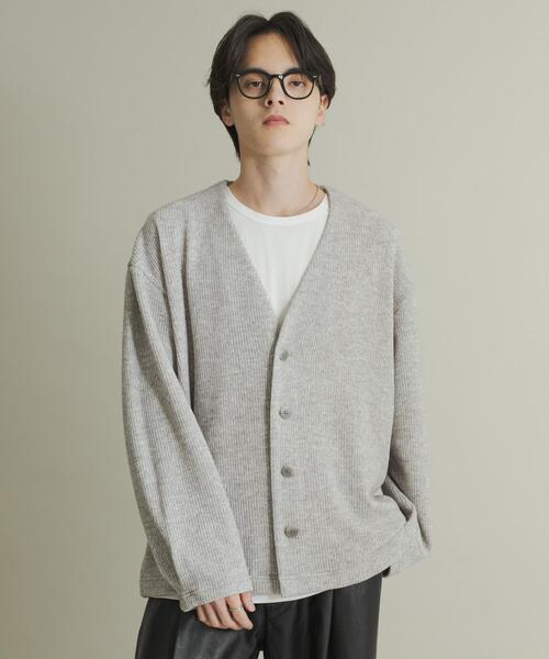 SENSE OF PLACE by URBAN RESEARCH(センスオブプレイスバイアーバンリサーチ)の「ウールタッチジャージカーディガン(カーディガン/ボレロ・メンズ・ブラック/グレー/ミント・MEDIUM/LARGE)」の17枚目の写真