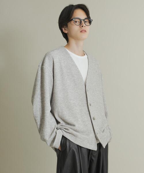 SENSE OF PLACE by URBAN RESEARCH(センスオブプレイスバイアーバンリサーチ)の「ウールタッチジャージカーディガン(カーディガン/ボレロ・メンズ・ブラック/グレー/ミント・MEDIUM/LARGE)」の18枚目の写真