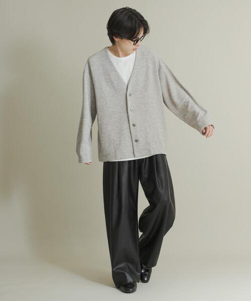 SENSE OF PLACE by URBAN RESEARCH(センスオブプレイスバイアーバンリサーチ)の「ウールタッチジャージカーディガン(カーディガン/ボレロ・メンズ・ブラック/グレー/ミント・MEDIUM/LARGE)」の19枚目の写真