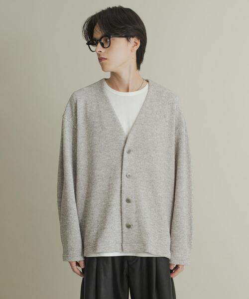SENSE OF PLACE by URBAN RESEARCH(センスオブプレイスバイアーバンリサーチ)の「ウールタッチジャージカーディガン(カーディガン/ボレロ・メンズ・ブラック/グレー/ミント・MEDIUM/LARGE)」の22枚目の写真