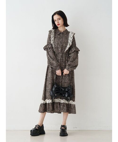 セール】ラッフルフリルロングワンピース（ワンピース）｜jouetie