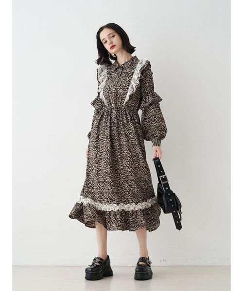 セール】ラッフルフリルロングワンピース（ワンピース）｜jouetie