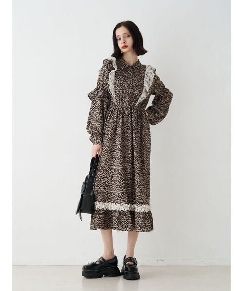 セール】ラッフルフリルロングワンピース（ワンピース）｜jouetie