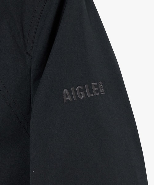 AIGLE（エーグル）の「撥水 ワンポイントロゴ刺繍 ダブルポケット フーデッドジャケット（マウンテンパーカー・メンズ・ブラック/モスグリーン/ベージュ・L/M/S）」の17枚目の写真