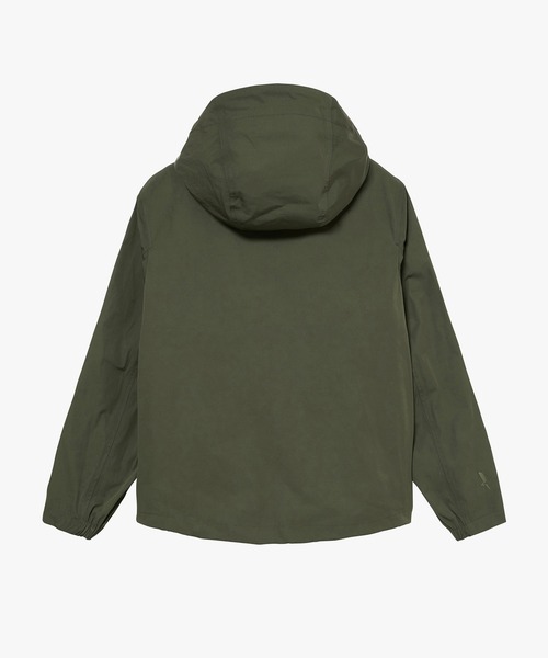 AIGLE（エーグル）の「撥水 ワンポイントロゴ刺繍 ダブルポケット フーデッドジャケット（マウンテンパーカー・メンズ・ブラック/モスグリーン/ベージュ・L/M/S）」の22枚目の写真