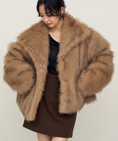 NOGLE/ノグル】スタンドミックスファーコート（ブルゾン）｜NOGLE