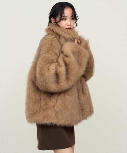 NOGLE/ノグル】スタンドミックスファーコート（ブルゾン）｜NOGLE