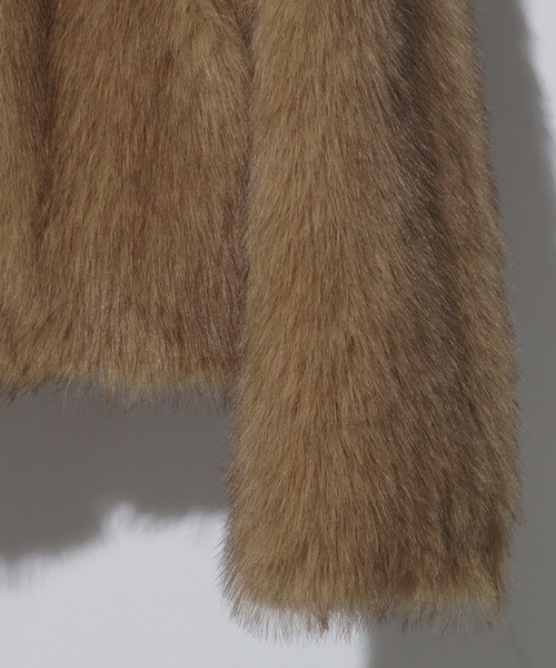 セール】【NOGLE/ノグル】スタンドミックスファーコート（ブルゾン