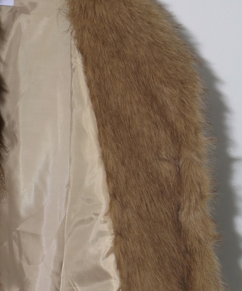 セール】【NOGLE/ノグル】スタンドミックスファーコート（ブルゾン