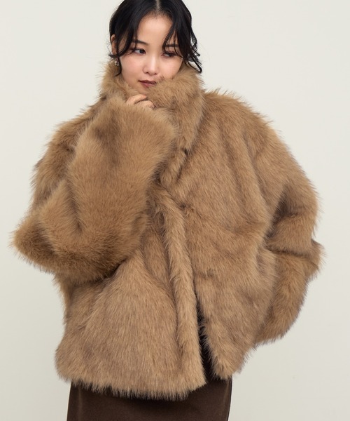 NOGLE/ノグル】スタンドミックスファーコート