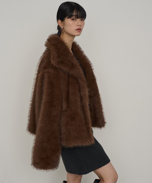 NOGLE/ノグル】スタンドミックスファーコート（ブルゾン）｜NOGLE