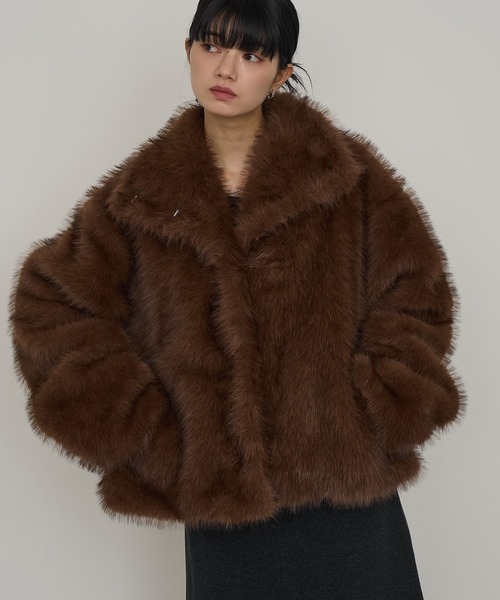 NOGLE/ノグル】スタンドミックスファーコート（ブルゾン）｜NOGLE