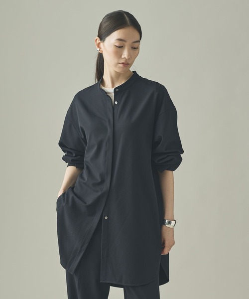 Curensology(カレンソロジー)/ウールライクストレッチシャツ（シャツ