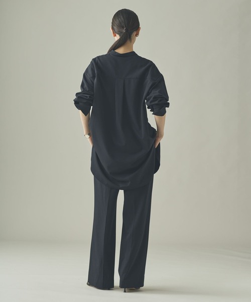 Curensology(カレンソロジー)/ウールライクストレッチシャツ（シャツ