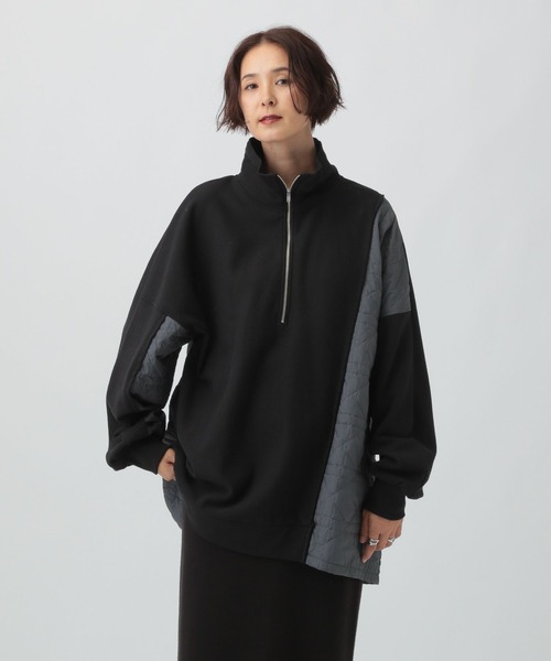 LEPSIM（レプシィム）の「キルティングドッキングチュニック　582444（その他トップス・レディース・ブラック/カーキ/モカ・FREE）」の2枚目の写真