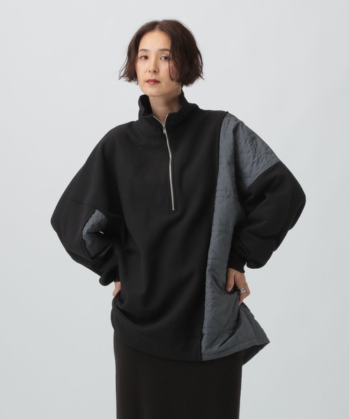 LEPSIM（レプシィム）の「キルティングドッキングチュニック　582444（その他トップス・レディース・ブラック/カーキ/モカ・FREE）」の4枚目の写真