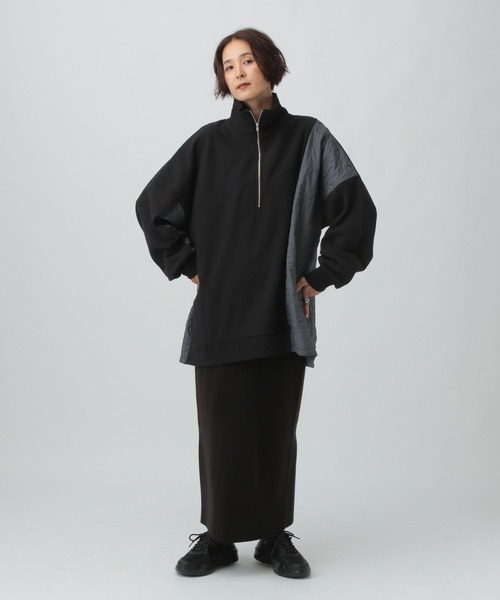 LEPSIM（レプシィム）の「キルティングドッキングチュニック　582444（その他トップス・レディース・ブラック/カーキ/モカ・FREE）」の7枚目の写真