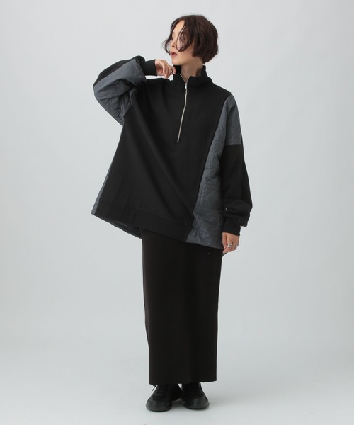 LEPSIM（レプシィム）の「キルティングドッキングチュニック　582444（その他トップス・レディース・ブラック/カーキ/モカ・FREE）」の8枚目の写真