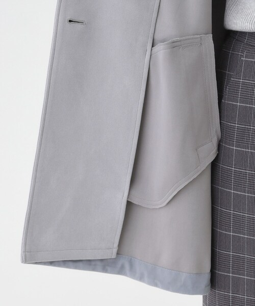 DRESKIP(ドレスキップ)の「【S-LL】上品さを纏う やわらかフェイクスエード ミドル丈ブルゾン(ブルゾン・レディース・ライトベージュ/ライトブルー/チャコールグレー・02/01/04/03)」の18枚目の写真