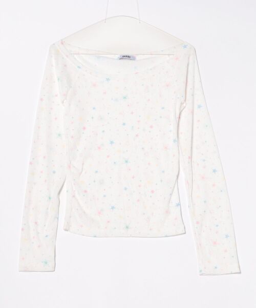 IMARI(イマリ)の「【 IMARI / イマリ 】 ドーパミン カラフル スター シアー ロング スリーブ TEE #(Tシャツ/カットソー・レディース・ホワイト・FREE)」の9枚目の写真