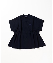 [L's]WAIST DRAWCODE SHIRT SEERSUCKER/ウエストドローコードシャツ シアサッカー