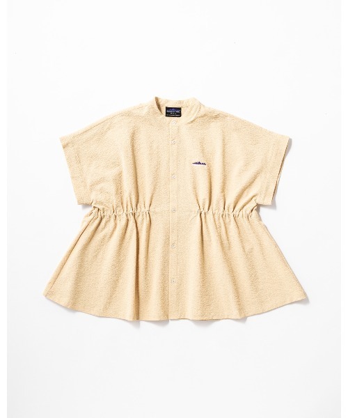THOUSAND MILE（サウザンドマイル）の「[L's]WAIST DRAWCODE SHIRT SEERSUCKER/ウエストドローコードシャツ シアサッカー（シャツ/ブラウス・レディース・ブラック/ブラウン/ネイビー/イエロー・FREE）」の4枚目の写真