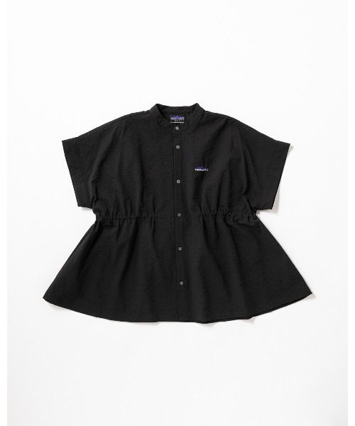 THOUSAND MILE（サウザンドマイル）の「[L's]WAIST DRAWCODE SHIRT SEERSUCKER/ウエストドローコードシャツ シアサッカー（シャツ/ブラウス・レディース・ブラック/ブラウン/ネイビー/イエロー・FREE）」の2枚目の写真