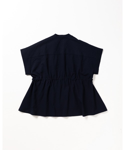 THOUSAND MILE（サウザンドマイル）の「[L's]WAIST DRAWCODE SHIRT SEERSUCKER/ウエストドローコードシャツ シアサッカー（シャツ/ブラウス・レディース・ブラック/ブラウン/ネイビー/イエロー・FREE）」の8枚目の写真