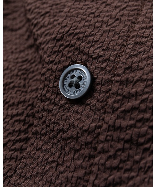 THOUSAND MILE（サウザンドマイル）の「[L's]WAIST DRAWCODE SHIRT SEERSUCKER/ウエストドローコードシャツ シアサッカー（シャツ/ブラウス・レディース・ブラック/ブラウン/ネイビー/イエロー・FREE）」の11枚目の写真