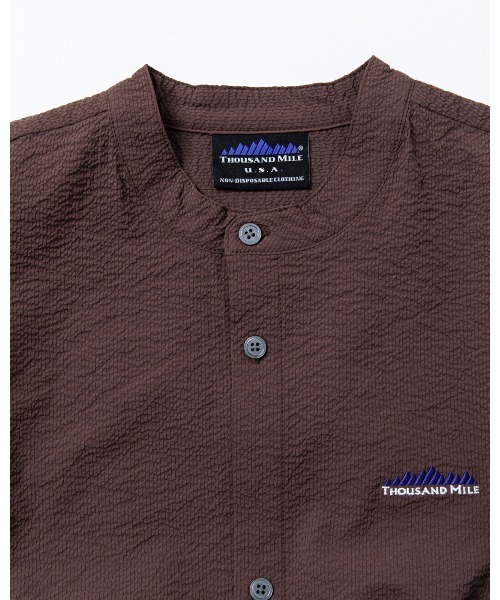 THOUSAND MILE（サウザンドマイル）の「[L's]WAIST DRAWCODE SHIRT SEERSUCKER/ウエストドローコードシャツ シアサッカー（シャツ/ブラウス・レディース・ブラック/ブラウン/ネイビー/イエロー・FREE）」の9枚目の写真