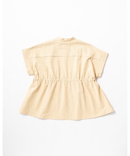 THOUSAND MILE（サウザンドマイル）の「[L's]WAIST DRAWCODE SHIRT SEERSUCKER/ウエストドローコードシャツ シアサッカー（シャツ/ブラウス・レディース・ブラック/ブラウン/ネイビー/イエロー・FREE）」の5枚目の写真