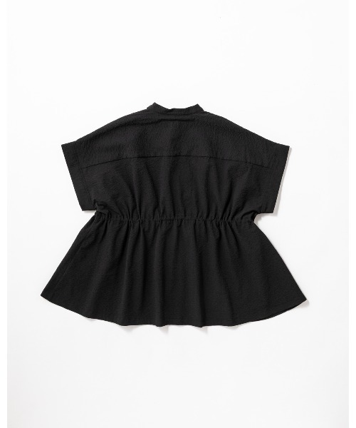 THOUSAND MILE（サウザンドマイル）の「[L's]WAIST DRAWCODE SHIRT SEERSUCKER/ウエストドローコードシャツ シアサッカー（シャツ/ブラウス・レディース・ブラック/ブラウン/ネイビー/イエロー・FREE）」の6枚目の写真