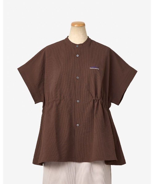 THOUSAND MILE（サウザンドマイル）の「[L's]WAIST DRAWCODE SHIRT SEERSUCKER/ウエストドローコードシャツ シアサッカー（シャツ/ブラウス・レディース・ブラック/ブラウン/ネイビー/イエロー・FREE）」の18枚目の写真