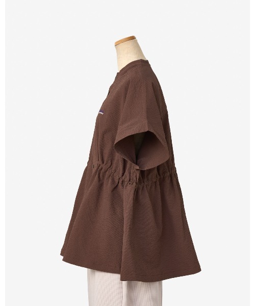 THOUSAND MILE（サウザンドマイル）の「[L's]WAIST DRAWCODE SHIRT SEERSUCKER/ウエストドローコードシャツ シアサッカー（シャツ/ブラウス・レディース・ブラック/ブラウン/ネイビー/イエロー・FREE）」の19枚目の写真