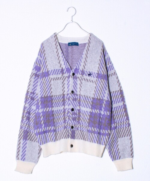 BEVERLY HILLS POLO CLUB（ビバリーヒルズポロクラブ）の「【実績品番/UNISEX/別注柄あり】【BHPC】モヘヤタッチニットカーディガン（カーディガン/ボレロ・メンズ・ブラウン系その他/ホワイト系その他/ブルー系その他/グレー系その他/ブラック/レッド/グレー/ブルー・XL/L/M）」の2枚目の写真